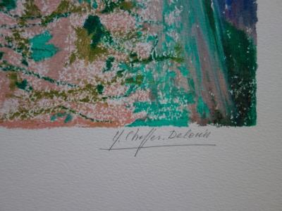 Yvonne CHEFFER DELOUIS : Chapeau de paille - Lithographie originale signée 2