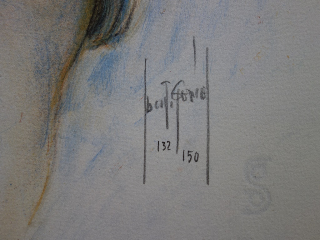Francis de SAINT GENIES : Amour à Samothrace - Lithographie originale