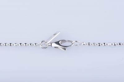 Collier GUCCI en or blanc 18 ct 1 diamant env. 0,06 ct 2