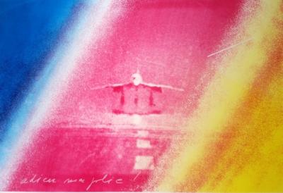 Jacques MONORY - Concorde Air France Adieu ma Jolie, circa 1980 - Sérigraphie signée 2