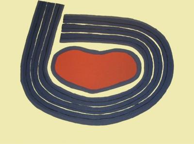 Raoul  UBAC - Mois du cœur, 1972 - Lithographie originale signée au crayon 2