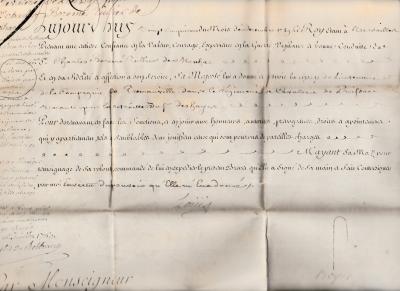 LOUIS XV - Manuscrit signée de la main du roi 2
