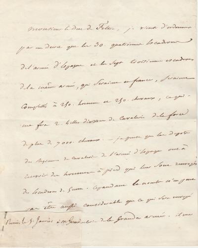 NAPOLEON 1er - Lettre signée sur la réorganisation de la grande armée suite à la campagne de Russie 2