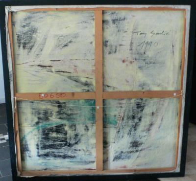 Tony SOULIÉ (1955)  « Abstraction bleue » 1990 2
