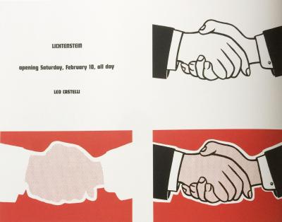 Roy LICHTENSTEIN (1923-1997) Affiche Castelli Handshake 1962 2