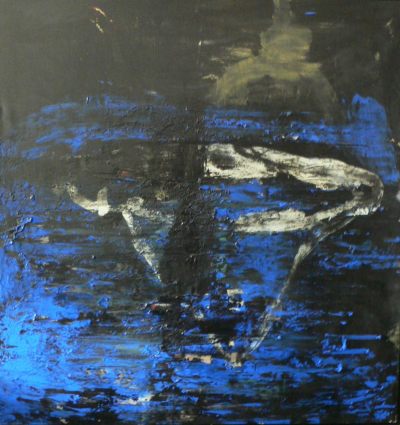 Tony SOULIÉ (1955)  « Abstraction bleue » 1990 2