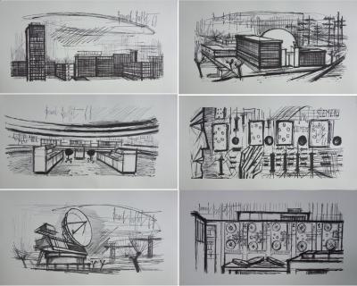 Bernard BUFFET : Science et technique - Suite de 6 lithographies signées 2