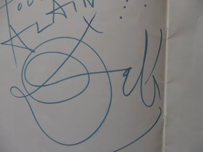 Salavador Dali : Dédicace autographe avec dessin - Signée 2