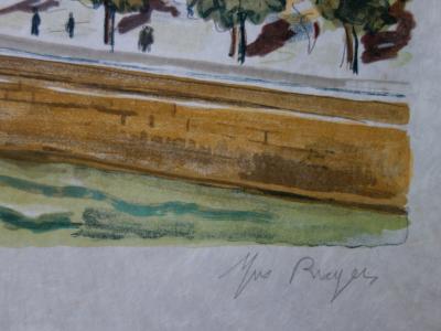 Yves BRAYER : Monastère orthodoxe, Lithographie originale signée 2