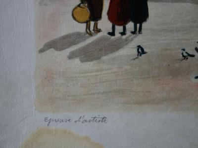 Yves BRAYER : Lumière de Moscou, Lithographie originale signée 2