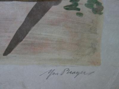 Yves BRAYER : Lumière de Moscou, Lithographie originale signée 2