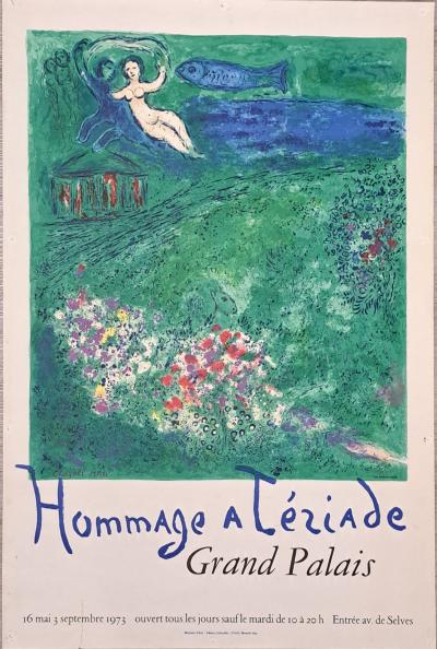 Marc CHAGALL : Hommage à Tériade - Lithographie signée - Mourlot 1973 2