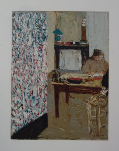 Edouard VUILLARD : Scène d’intérieur - Lithographie signée 2