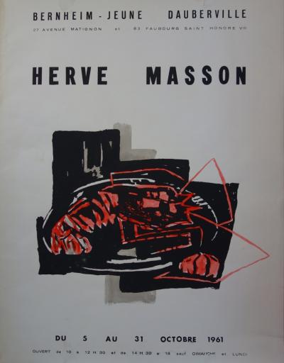 Hervé MASSON : Compsoition au homard - Lithographie originale - 1961 2