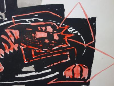 Hervé MASSON : Compsoition au homard - Lithographie originale - 1961 2