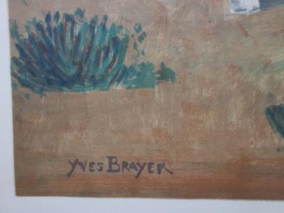 Yves BRAYER : Les cavaliers - Lithographie originale signée - 1961 2