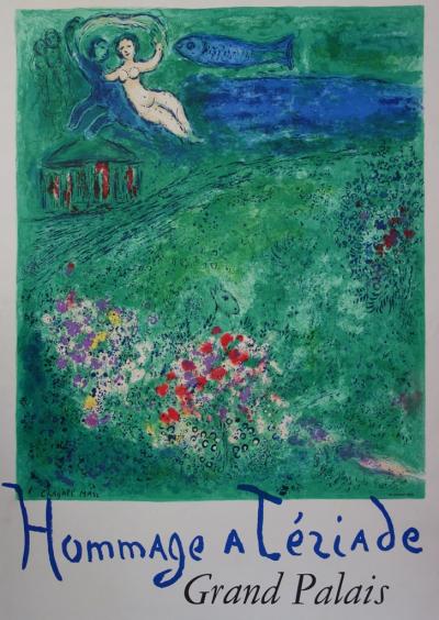 Marc CHAGALL : Hommage à Tériade - Lithographie signée - Mourlot 1973 2