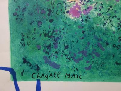 Marc CHAGALL : Hommage à Tériade - Lithographie signée - Mourlot 1973 2