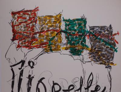 Jean-Paul RIOPELLE : Composition moderne - Lithographie originale - Maeght 1976 2