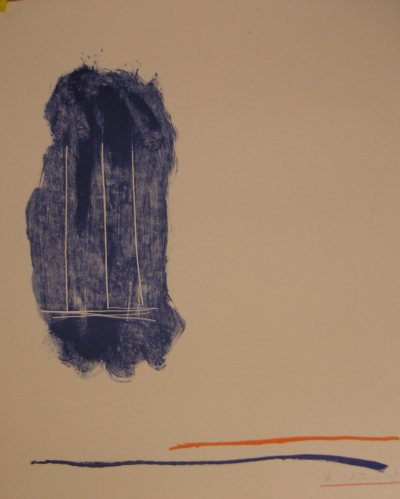 Robert  MOTHERWELL - For St Gallen, 1971 - Lithographie ORIGINALE  signée au crayon 2