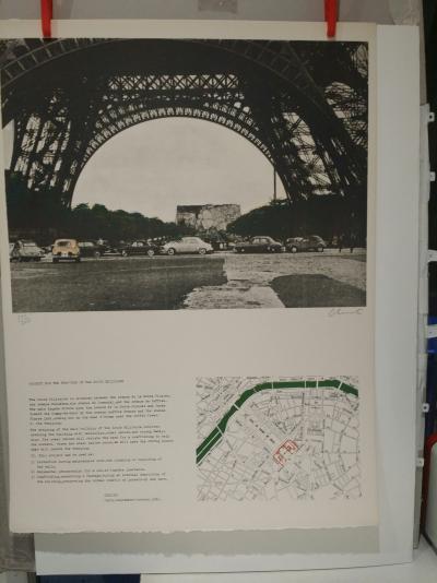 CHRISTO - Projet pour l’Ecole militaire, 1970 - Lithographie signée au crayon 2