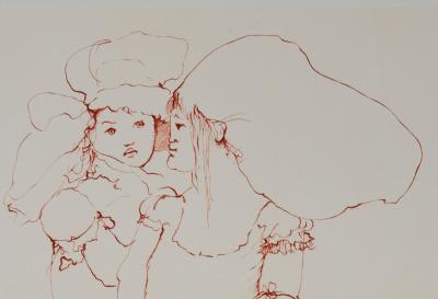 Leonor FINI : Conversations secrètes - Gravure originale signée, Comtesse de Ségur 2