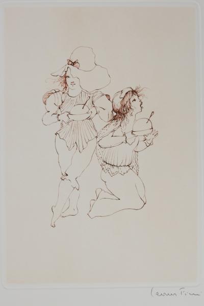 Léonor FINI : Oh la méchante! - Gravure originale signée 2