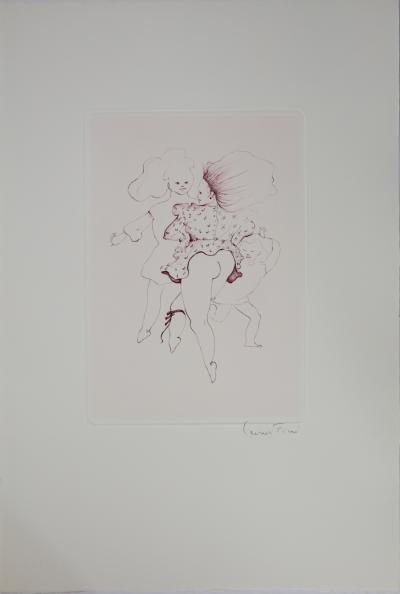 Leonor FINI : La danse des jeunes filles - Gravure originale signée, Comtesse de Ségur 2