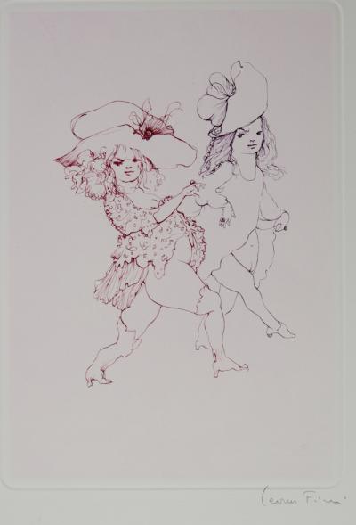 Leonor FINI : Les soeurs fâchées - Gravure originale signée, Comtesse de Ségur 2