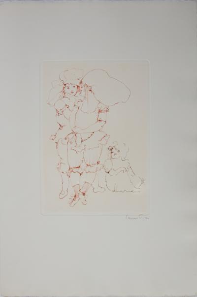 Leonor FINI : Conversations secrètes - Gravure originale signée, Comtesse de Ségur 2