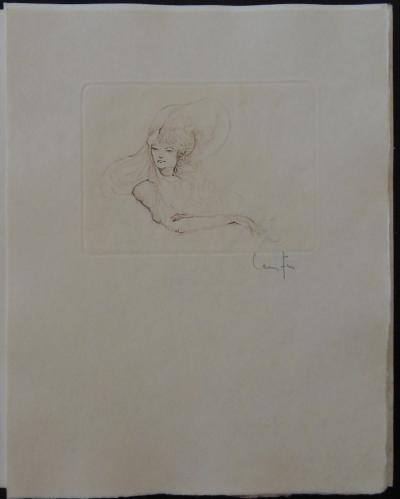 Leonor FINI - La femme au chapeau - Gravure originale signée 2