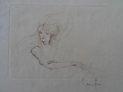 Leonor FINI - La femme au chapeau - Gravure originale signée 2