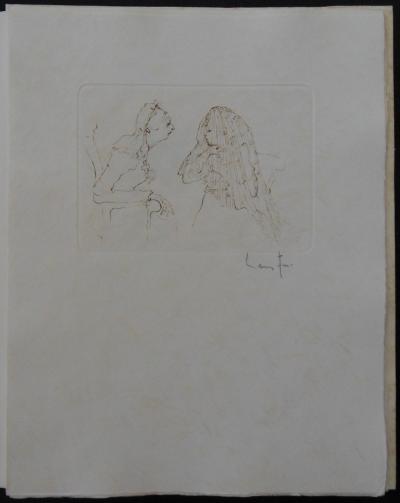 Leonor FINI - La Jeune fille au voile - Gravure originale signée 2