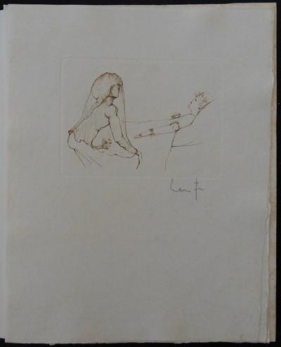 Leonor FINI - La veillée funèbre - Gravure originale signée 2