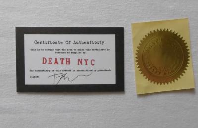 Death NYC - Mitrailleuse LV M249, 2017 - Sérigraphie signée au crayon 2