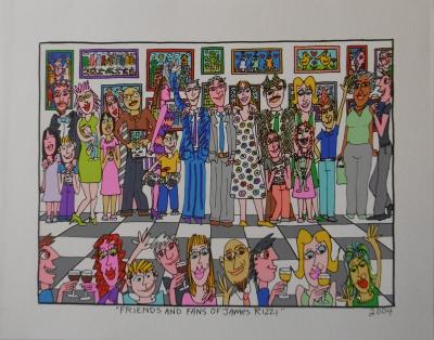 James RIZZI - Friends and fans of James Rizzi, 2004 - Lithograph 2