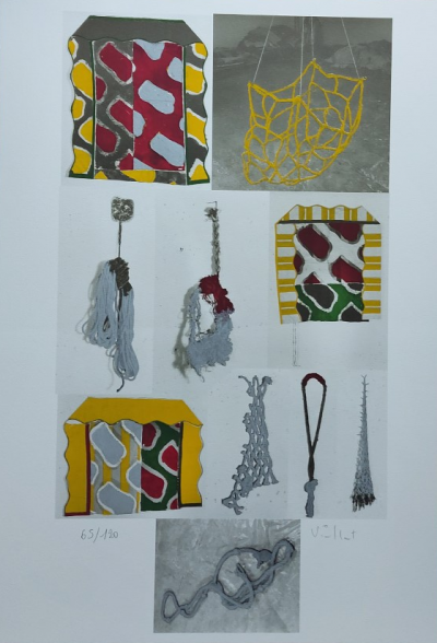 Claude Viallat - Technique mixte, 2010 - Épreuve signée au crayon 2