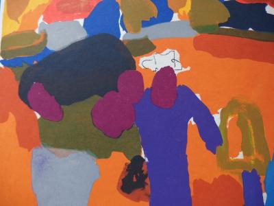 Pierre AMBROGIANI : Retour des champs - Lithographie originale signée 2