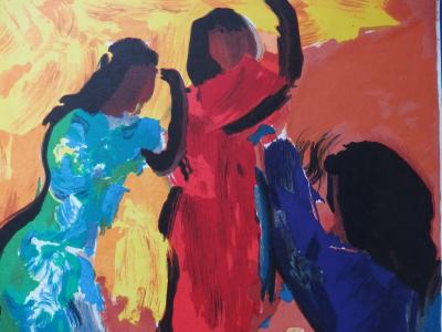 Pierre AMBROGIANI - Moment of calm (Dance), original signed lithograph 2