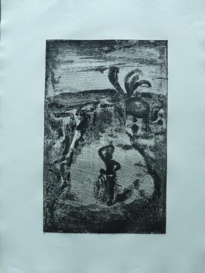 Georges ROUAULT : Entrée du village - Gravure originale signée 2