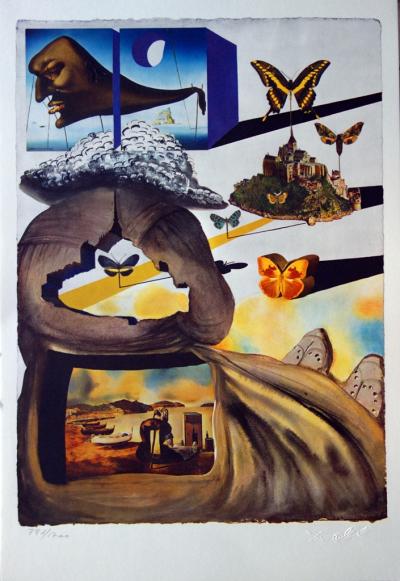 Salvador DALI : Suite Papillon, SNCF, 6 lithographies signées (Petits modèles) 2