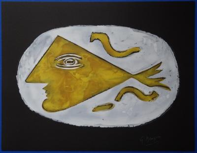 Georges BRAQUE  (d’après) - Profil grec - Lithographie signée 2