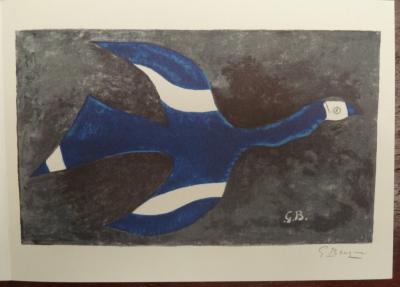Georges BRAQUE - L’oiseau bleu - Lithographie signée 2