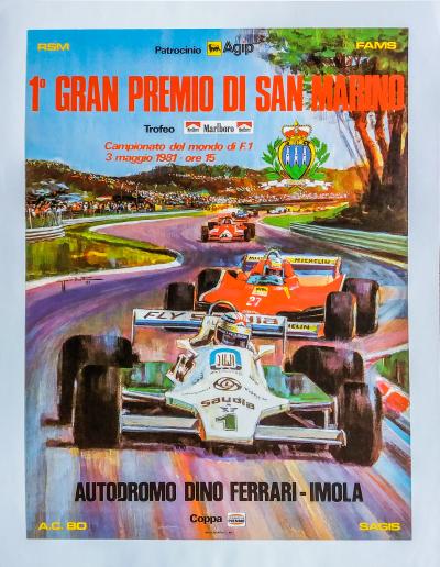 Affiche 1er Grand Prix de Saint-Marin 2