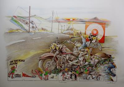 Daniel AUTHOUART - « On the road... » - 2006 - Lithographie originale signée 2