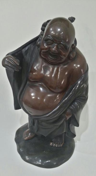 Bouddha en bronze. Japon, époque MEIJI (1868-1912). 2