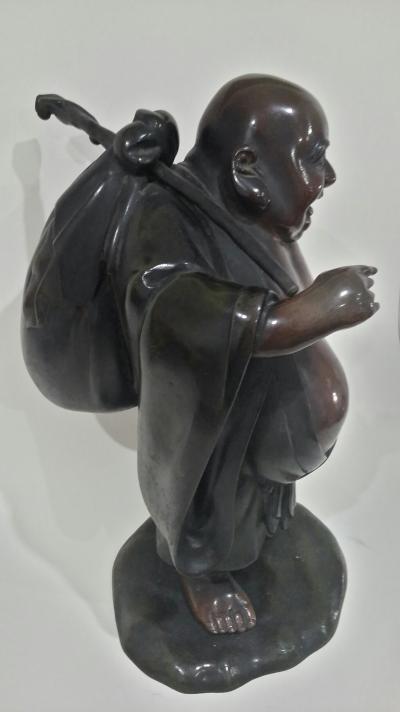 Bouddha en bronze. Japon, époque MEIJI (1868-1912). 2
