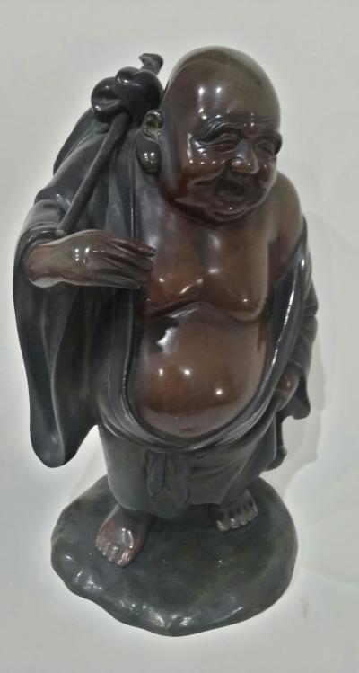 Bouddha en bronze. Japon, époque MEIJI (1868-1912). 2