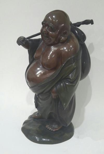 Bouddha en bronze. Japon, époque MEIJI (1868-1912). 2
