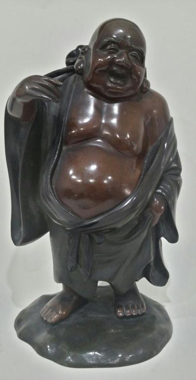Bouddha en bronze. Japon, époque MEIJI (1868-1912). 2